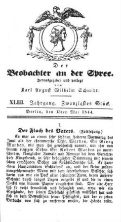 20. Stueck, 13. Mai 1844