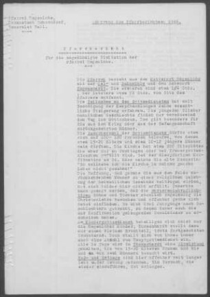 Hegenlohe mit Thomashardt: Pfarrbericht 1946