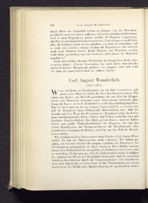 Carl August Wunderlich. (1815-1877).