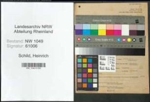 Entnazifizierung Heinrich Schild , geb. 02.03.1918 (Bankkassierer)