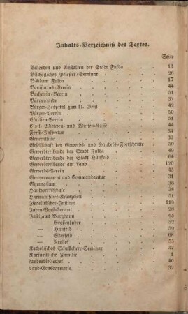 Inhalts-Verzeichniß des Textes