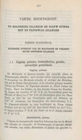 Eerste hoofdstuk. Algemeen overzigt van de Moluksche en verdere boven genoemde eilanden