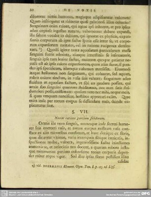 §. VII. Noxae ratione partium solidarum