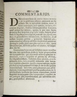 Commentarius.