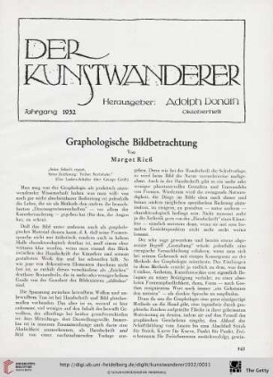 14: Graphologische Bildbetrachtung