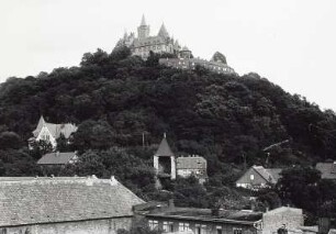 Wernigerode, Schloss : Wernigerode. Blick von der Schönen Ecke zum Schloß