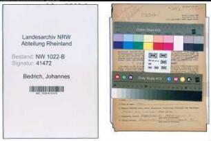 Entnazifizierung Johannes Bedrich , geb. 06.05.1906 (Maschinenbauer)