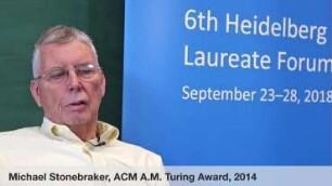 6th HLF – Interviews with mathematics and computer science laureates: Michael Stonebraker