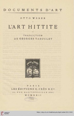 L'art hittite