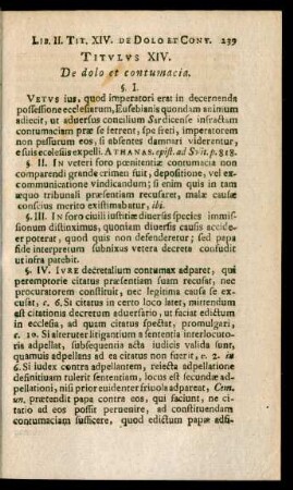 Titulus XIV. De dolo et contumacia.