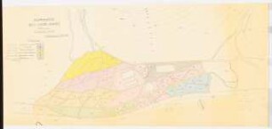 Botanischer Garten Diomedes der Universität Athen: Lageplan 1:1000 mit Pflanzenaufteilung