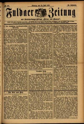 Ausgabe vom Montag, den 22. Juli 1895.