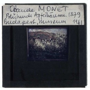 Monet, Blühende Pflaumenbäume