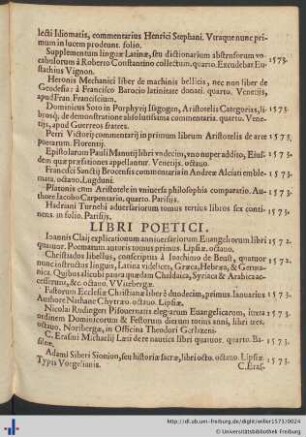 Libri Poetici.