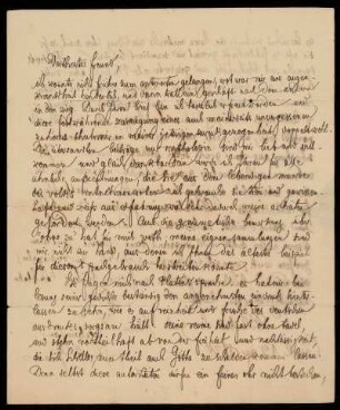 Brief von Jacob Grimm an Karl Goedeke