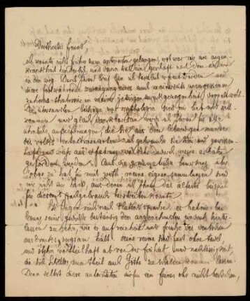 Brief von Jacob Grimm an Karl Goedeke