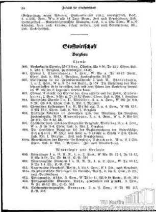 Stoffwirtschaft Bergbau