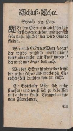 Schluß-Lehre