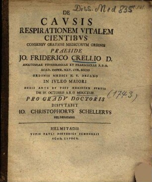 De Cavsis Respirationem Vitalem Cientibvs