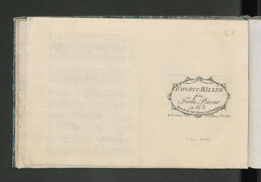 No. 36: Favorit-Walzer für's Forte-Piano
