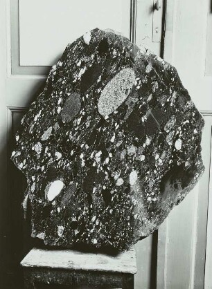 Geröllgneis (Paragneis), Polierte Platte