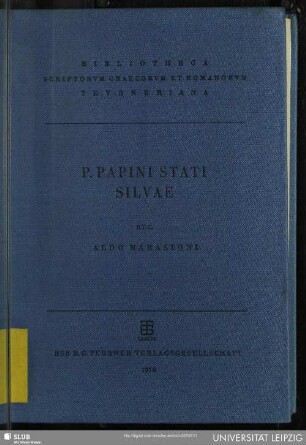 P. Papini Stati Silvae