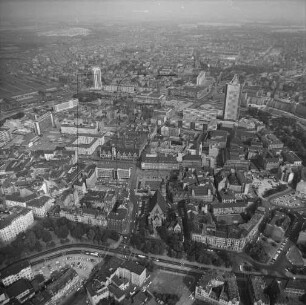 Innenstadt von Leipzig : Blickrichtung Osten