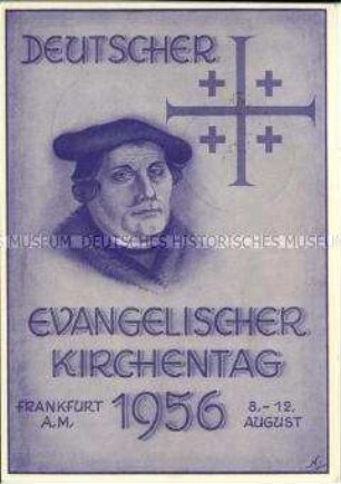 Postkarte zum Evangelischen Kirchentag 1956