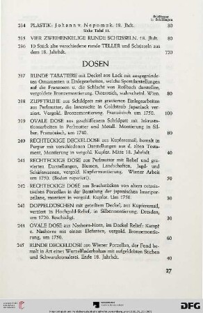 Dosen (Nr. 237-283)