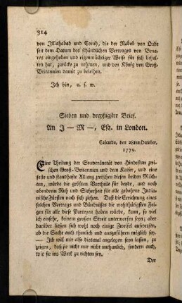 314-326, Sieben und dreyßigster Brief