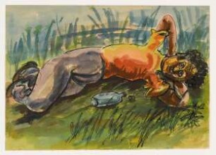 [Liegender im Grass]