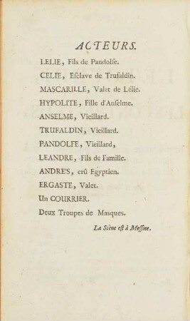 Acteurs.