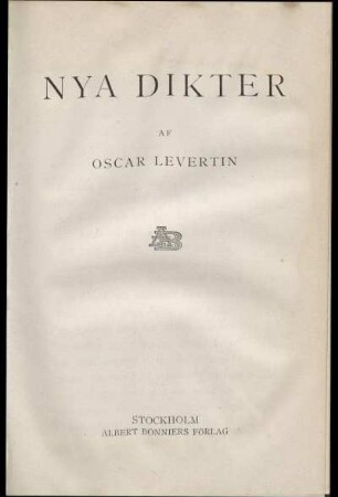 1,2: Nya dikter