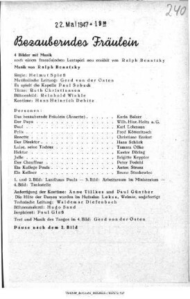 Bezauberndes Fräulein
