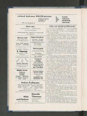 Sieben- oder zehnjährige Volksschule?