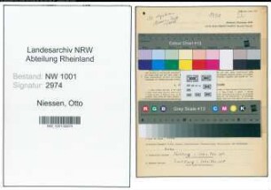 Entnazifizierung Otto Niessen, geb. 11.01.1899 (Kassenleiter)
