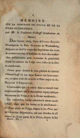 Journal des voies de communication. 7. 1827