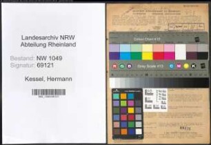 Entnazifizierung Hermann Kessel , geb. 21.08.1891 (Landwirt)