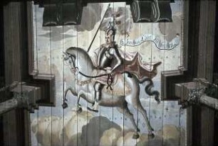 Heilige Dreifaltigkeit, Teufelssturz, Propheten und Heilige in Scheinarchitektur