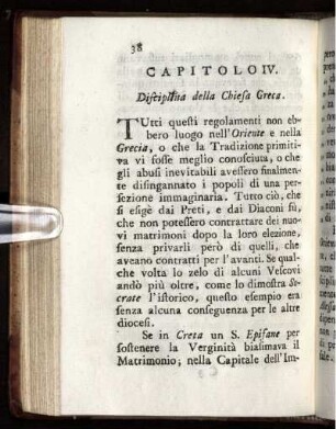 CAP. IV. Disciplina della Chiesa Greca