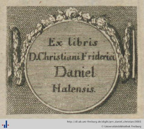 [Provenienz]: Daniel, Christian Friedrich