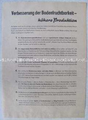 Informationsblatt mit Hinweisen zur Bodenbearbeitung
