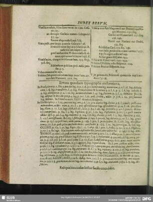 Errata quaedam typographi exstantiora