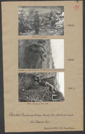 Alte Stellung des bay. Res.Inf,Regts. No 11 Schützengraben SÖ Laitre Nov. 1914