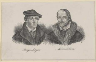 Gruppenbildnis von Bugenhagen und Melanchthon