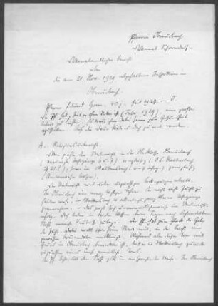 Oberurbach mit Unterurbach und Walkersbach: Inspektionsbericht 1929