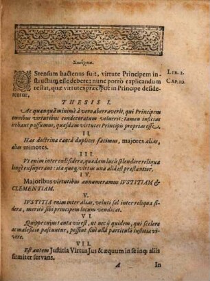 Justi Lipsii Politicorvm Libri Secundi Capita A Decimo Reliqua, In Quibus ... de Virtutibus Principis agitur