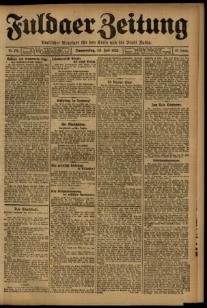 Ausgabe vom Donnerstag, den 28. Juli 1921.