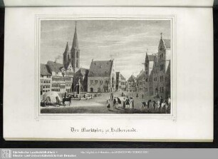Der Marktplatz zu Halberstadt
