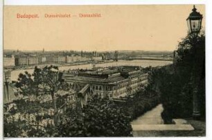 Budapest. Donaubild mit Elisabethbrücke